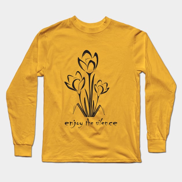 enjoy the silence Long Sleeve T-Shirt by archila